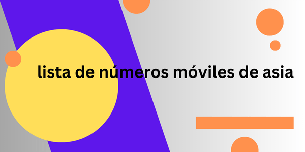 lista de números móviles de asia