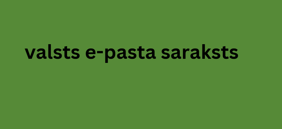 valsts e-pasta saraksts