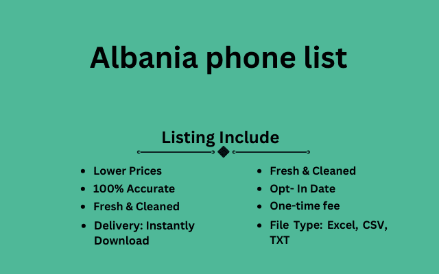 Albania phone list