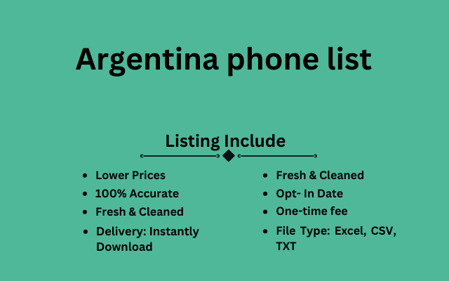 Argentina phone list