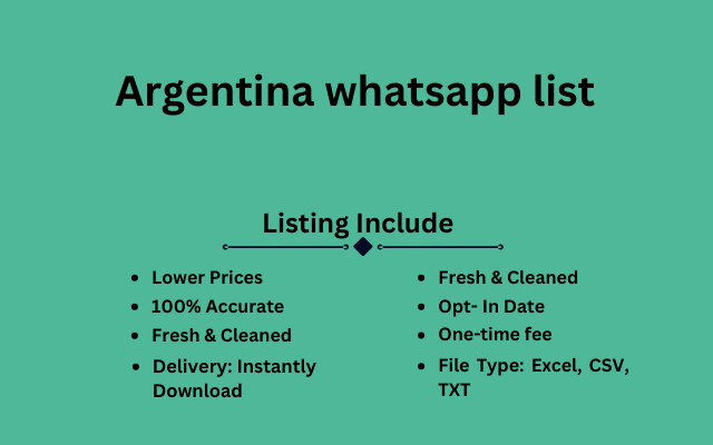 Argentina whatsapp list
