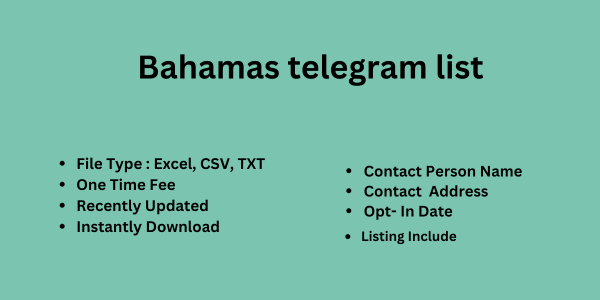 Bahamas telegram list