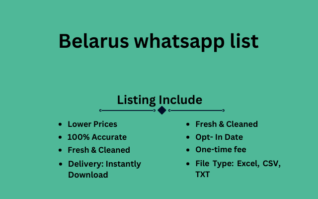 Belarus whatsapp list