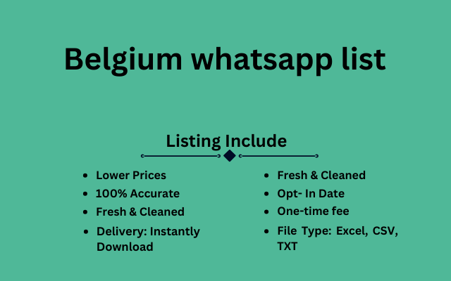 Belgium whatsapp list