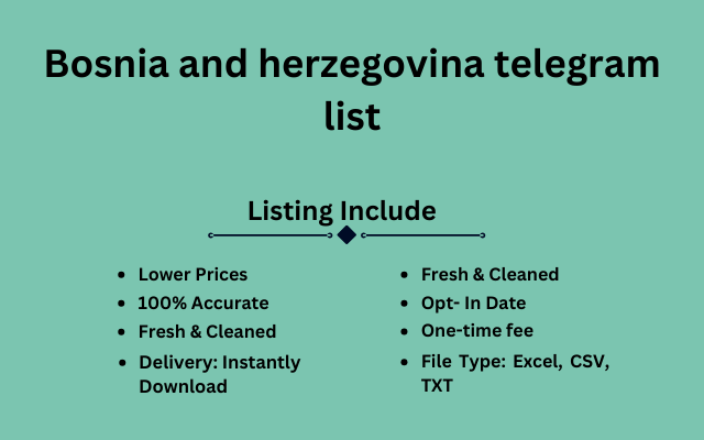 Bosnia and herzegovina telegram list - Copy