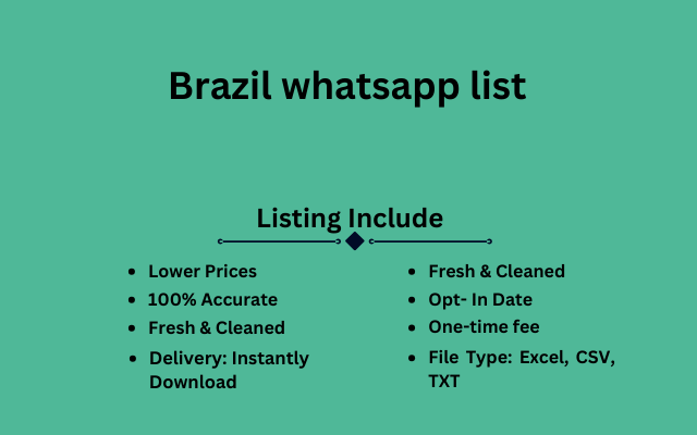 Brazil whatsapp list