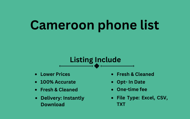 Cameroon phone list