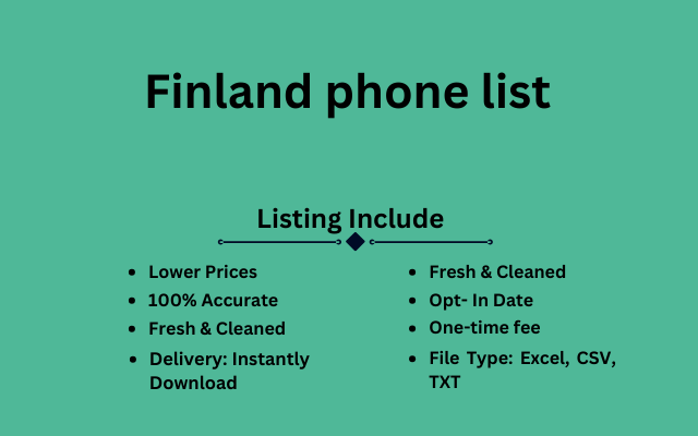 Finland phone list