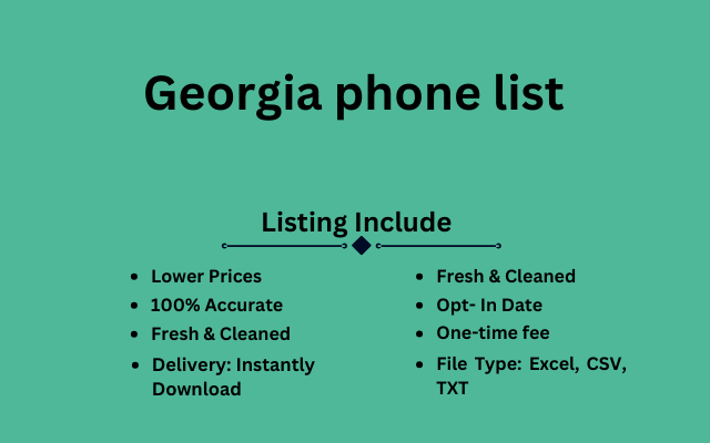 Georgia phone list
