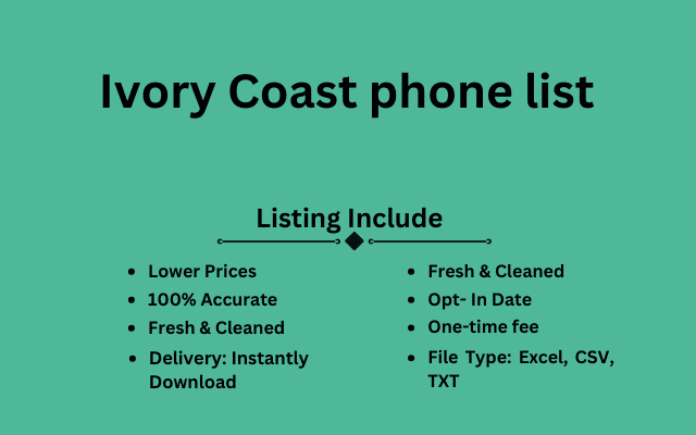 Ivory Coast phone list