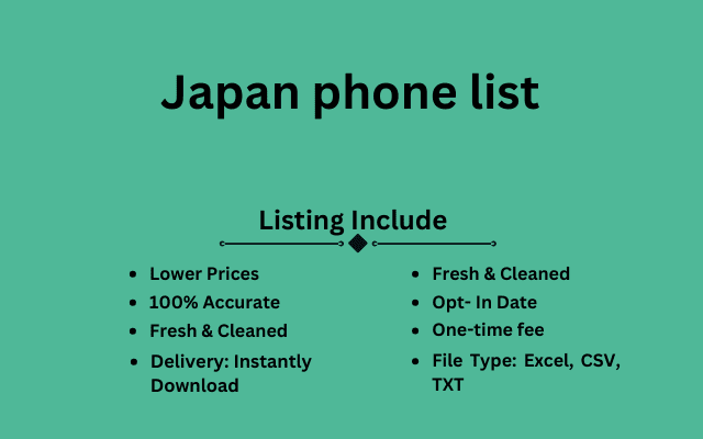 Japan phone list