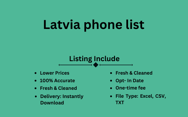 Latvia phone list