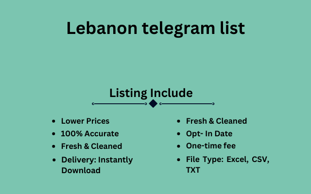 Lebanon telegram list