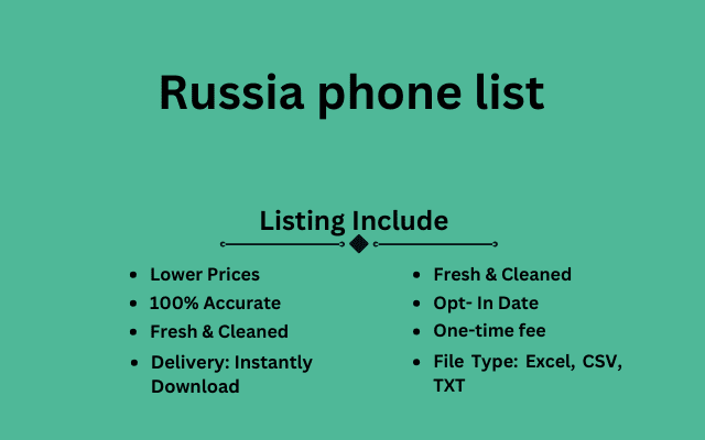 Russia phone list