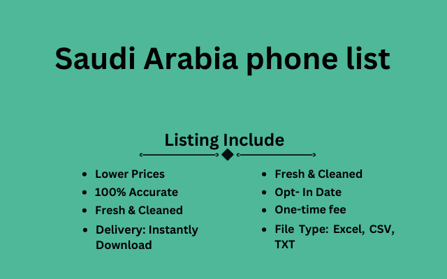 Saudi Arabia phone list