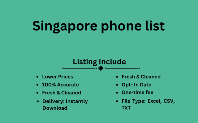 Singapore phone list