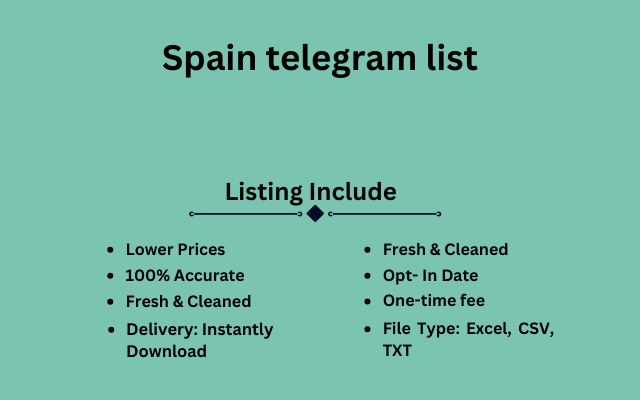 Spain telegram list