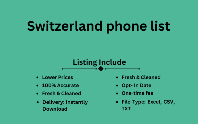 Switzerland phone list