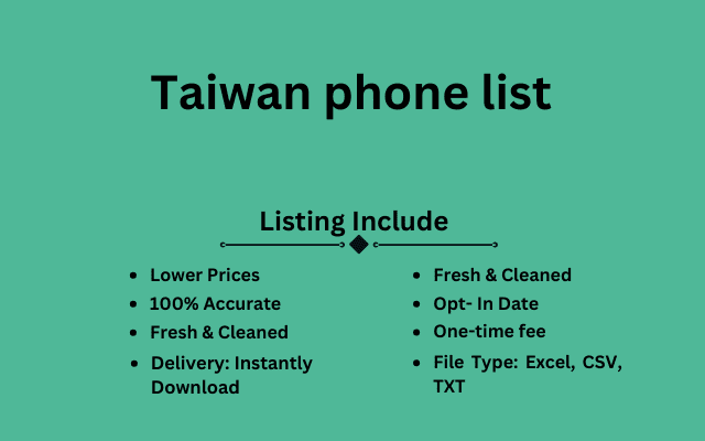 Taiwan phone list