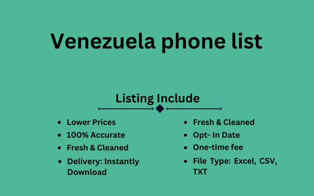 Venezuela phone list